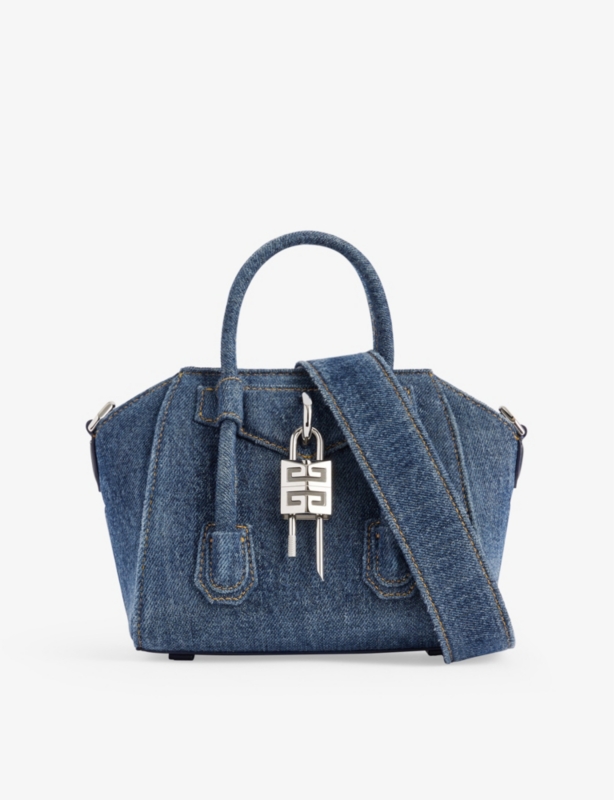 Antigona Lock Denim Toy Bag