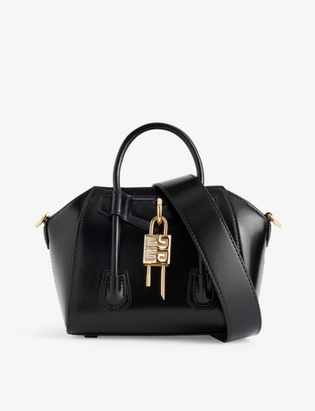 Antigona Lock toy leather top-handle bag