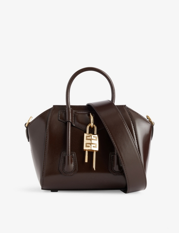 Antigona Lock toy leather top-handle bag