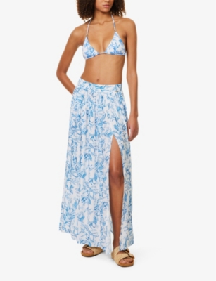 MELISSA ODABASH: Mira floral cover-up skirt