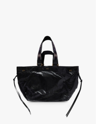 ISABEL MARANT: Wardy Leather Shoulder Bag