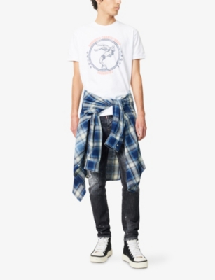 DSQUARED2: Very Very Dan Fit Printed Cotton-Jersey T-Shirt