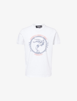 DSQUARED2: Very Very Dan Fit Printed Cotton-Jersey T-Shirt