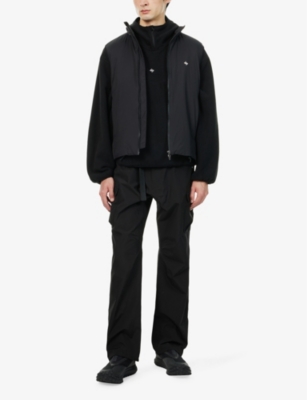 247 BY REPRESENT: Insulated high-neck relaxed-fit woven gilet