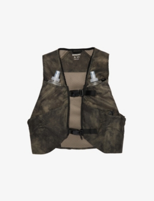 247 By Represent Mens  Camouflage Woven Chest Gilet In Terrain