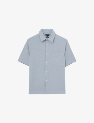 REISS: Sensei Striped Stretch-Woven Shirt