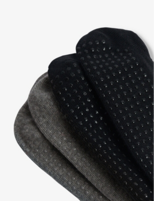 SWEATY BETTY: Pilates stretch organic cotton-blend socks pack of two
