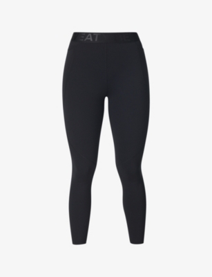 Sweaty Betty Womens Black Power Elasticated-waistband Stretch-jersey Gym Leggings