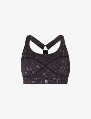 SWEATY BETTY: Power medium-impact stretch-woven sports bra