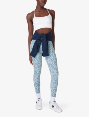 Shop Sweaty Betty Womens Spirit Restored Stretch-woven Yoga Bra White