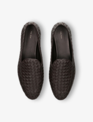 THE ROW: Hereditas flat leather loafers