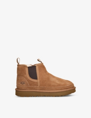 Ugg Kids' Neumel Suede Chelsea Boot In Brown