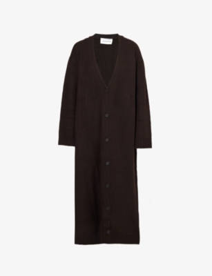 THE FRANKIE SHOP: Emi V-neck long-sleeves wool cardigan
