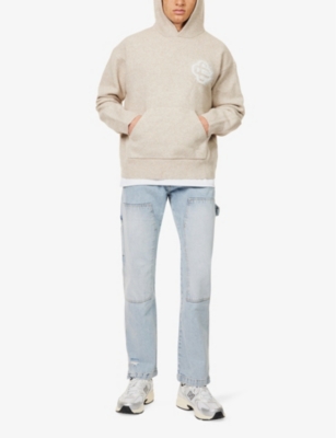 THE COUTURE CLUB: Fluffy Emblem regular-fit stretch-knit hoody