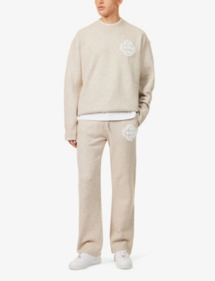 THE COUTURE CLUB: Emblem regular-fit stretch-knit jumper