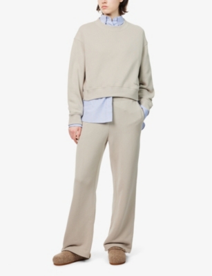 RAG & BONE: Vintage text-embroidery relaxed cotton-jersey sweatshirt