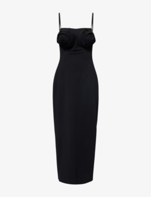 JEAN PAUL GAULTIER: Conical-Cups Shoulder-Straps Stretch-Woven Blend Maxi Dress