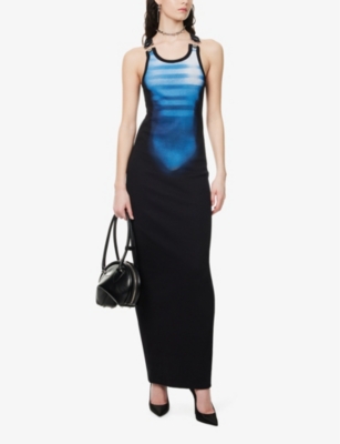 JEAN PAUL GAULTIER: Le Male Ribbed Stretch-Cotton Maxi Dress