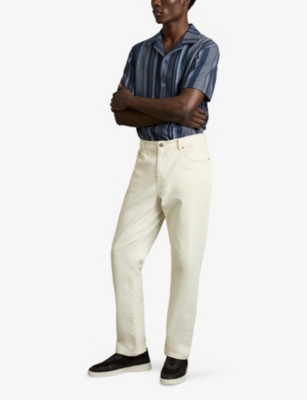 REISS: Archer Short-Sleeved Stretch-Woven Shirt