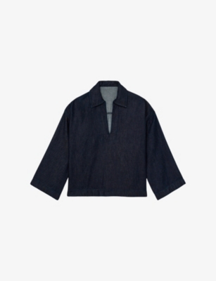 REISS: Reed Relaxed-fit Denim Shirt