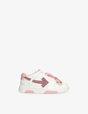 OFF-WHITE C/O VIRGIL ABLOH: Kids' Out of Office Leather Low-Top Trainers