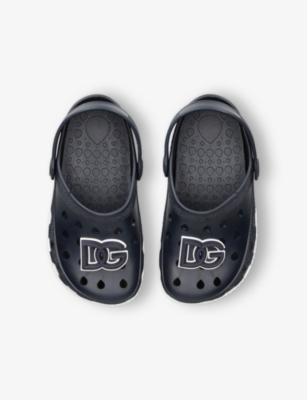 DOLCE & GABBANA: Kids' Logo Rubber Clogs