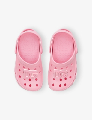 DOLCE & GABBANA: Kids' Logo-Embossed Rubber Clogs