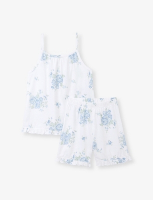THE LITTLE WHITE COMPANY: Floral-Print Cotton Pyjamas 1-12 Years