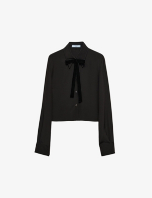 Discover our women s Prada shirts and blouses Selfridges