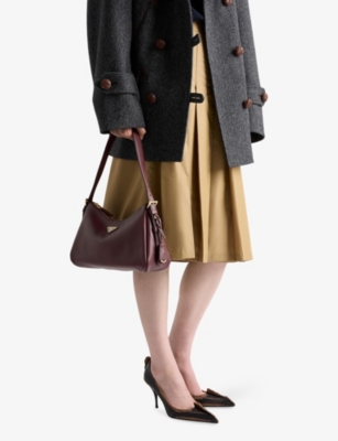 PRADA: Aimee Medium Leather Shoulder Bag