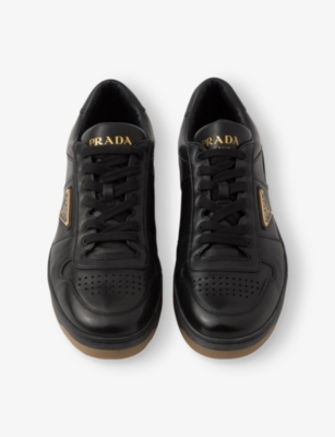 PRADA: Downtown low-top leather trainers