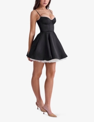 HOUSE OF CB: Minimoiselle tulle satin mini dress