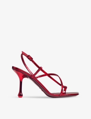 JIMMY CHOO: Etana 80 strappy leather heeled sandals