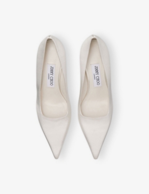 Jimmy Choo Sine-heeled And Shallow High Heels In White