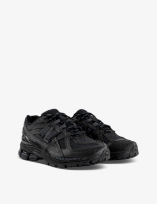1906 brand-patch leather and mesh low-top trainers
