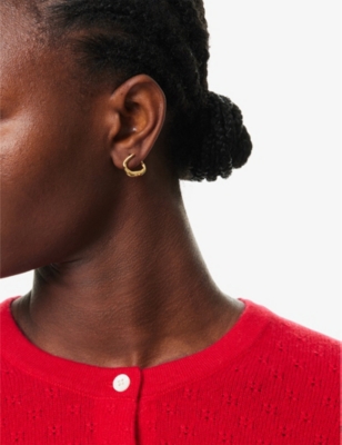 Inga 18ct yellow gold-plated 925 sterling-silver earrings