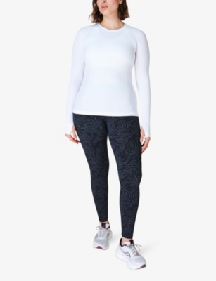 SWEATY BETTY WOMENS SWEATY BETTY ATHLETE SEAMLESS WORKOUT LONG-SLEEVED JERSEY TOP