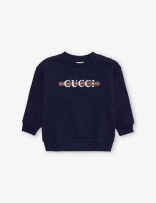 GUCCI: Baby logo-print cotton-jersey sweatshirt 12-36 months