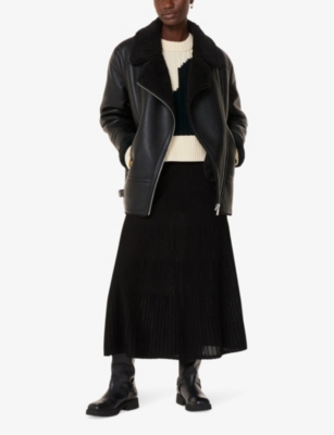 WHISTLES: Graphic-intarsia wool-blend jumper