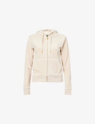 JUICY COUTURE: Robertson velour stretch-woven hoody
