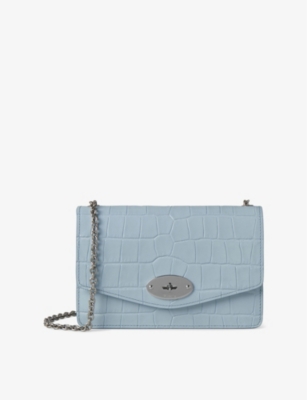 MULBERRY The Small Darley croc effect leather shoulder bag Selfridges