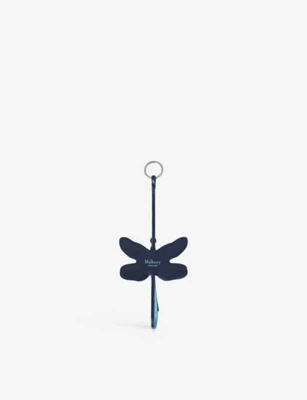 Dragonfly leather keyring