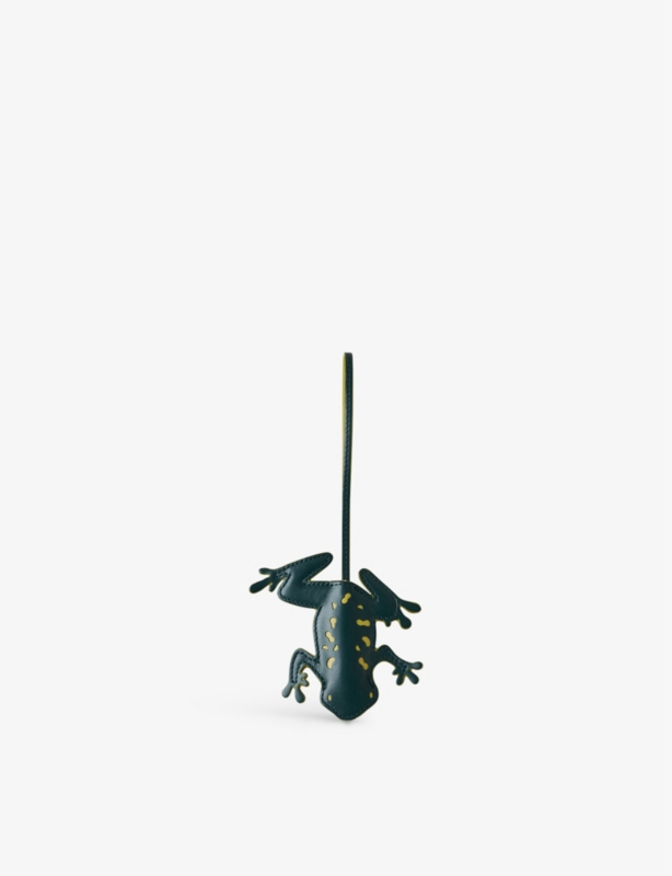 Frog leather keyring