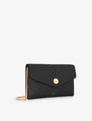 MULBERRY: Branded-hardware chain-strap leather cross-body pouch
