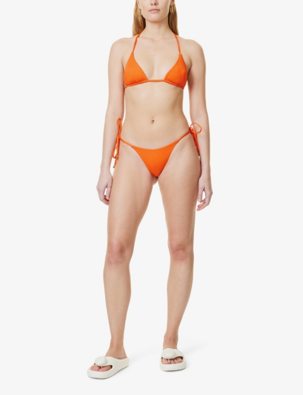 Palma recycled-nylon blend bikini bottoms
