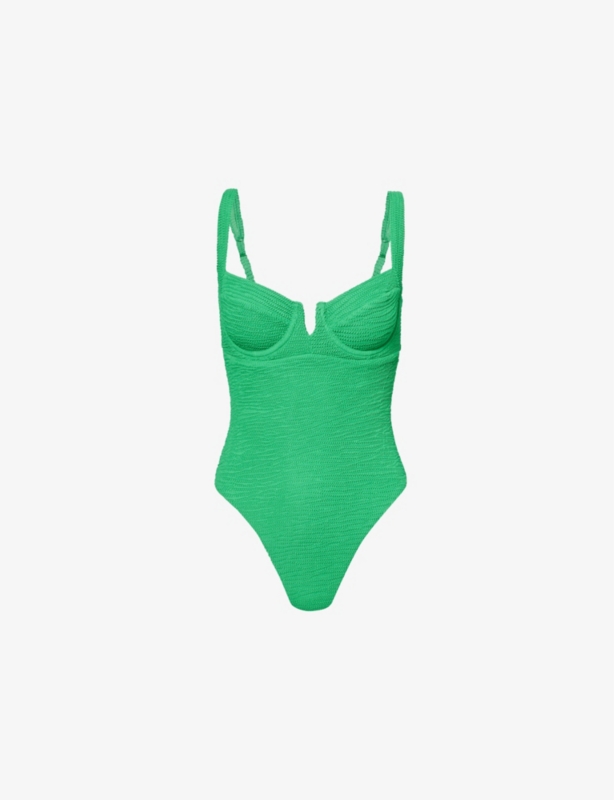 Clovelly Crinkle Underwired Seersucker Swimsuit