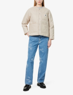 Carhartt Omens Fleur De Sel Kyla Quilted Shell Liner Jacket In Fleur De Sel