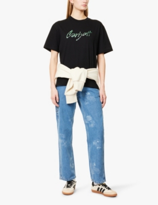 CARHARTT WIP: Drip Script Brand-Print Cotton-Jersey T-Shirt
