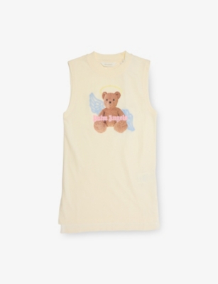 PALM ANGELS: Bear Angel graphic-print cotton-jersey dress 4-12+ years