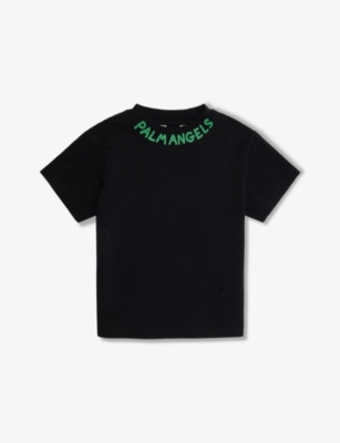 PALM ANGELS: Seasonal Brand-Print Cotton-Jersey T-Shirt 4-14 Years